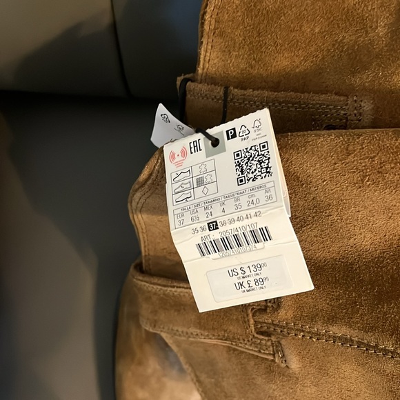 MWT ZARA COWBOY BOOTS 100% COW LEATHER SIZE 6.5 EUR 37
🚨FIRM PRICE - Picture 12 of 16